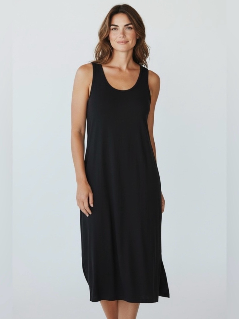 Aerie Knit Tank Dress // Black // Medium